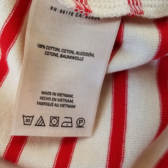 Anthropologie NEW Maeve Market Red Cream Stripe Dress Size XS Casual - Picture 5 of 9